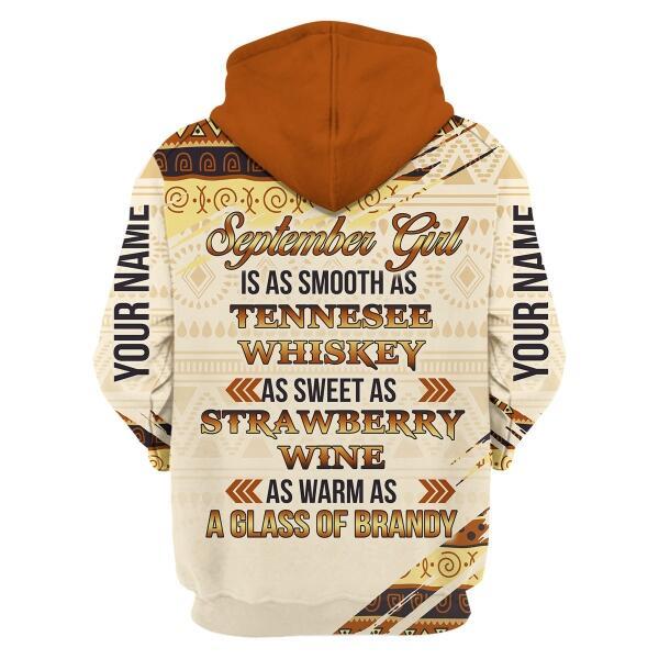 YMskins Personalized Hoodie September Girl All Over Printed