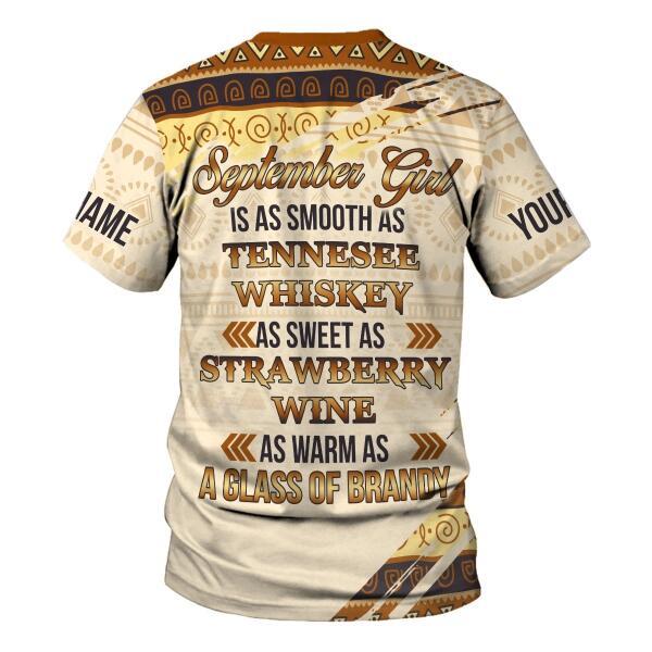 YMskins Personalized Tops September Girl All Over Printed