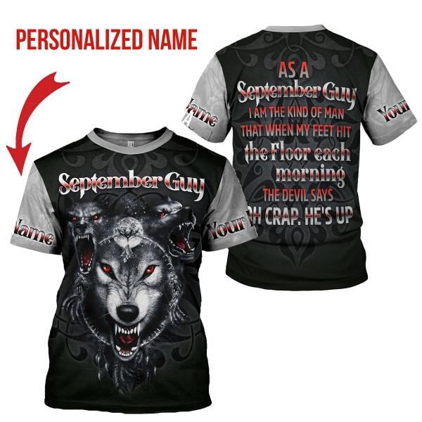 YMskins Personalized T-shirt September Guy All Over Printed