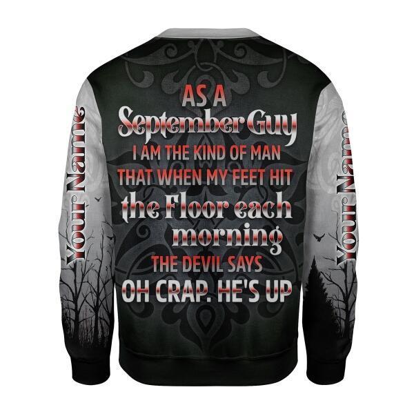 YMskins Personalized Ugly Sweater September Guy All Over Printed