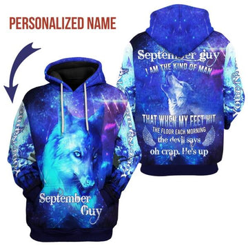 YMskins Personalized Hoodie September Guy All Over Printed