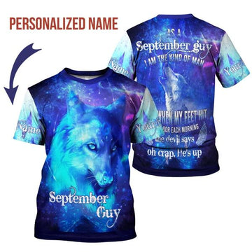 YMskins Personalized T-shirt September Guy All Over Printed