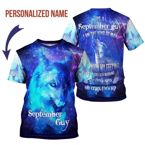 YMskins Personalized T-shirt September Guy All Over Printed