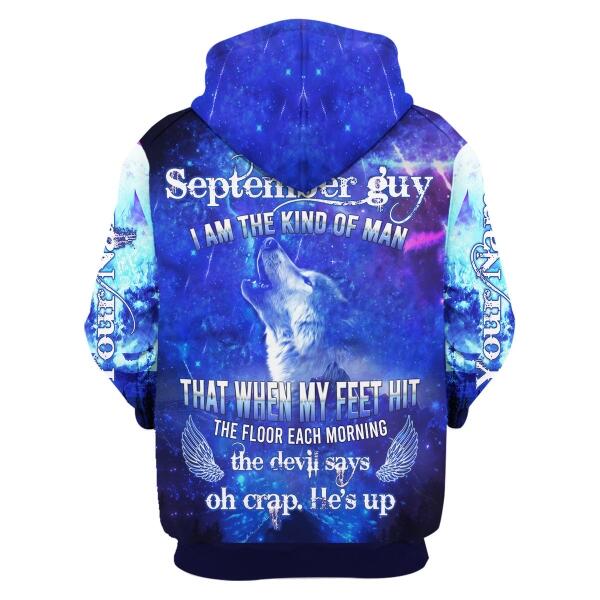 YMskins Personalized Hoodie September Guy All Over Printed