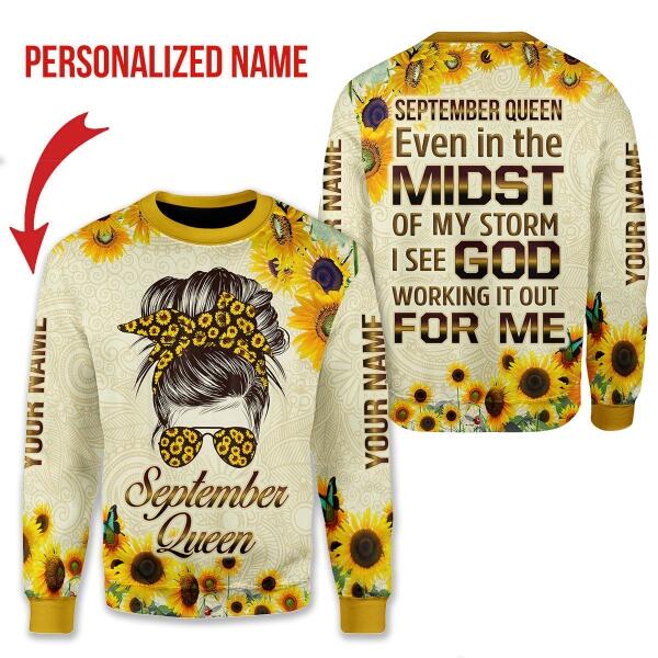 YMskins Personalized Tops September Queen All Over Printed