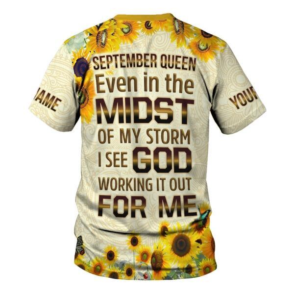 YMskins Personalized Tops September Queen All Over Printed