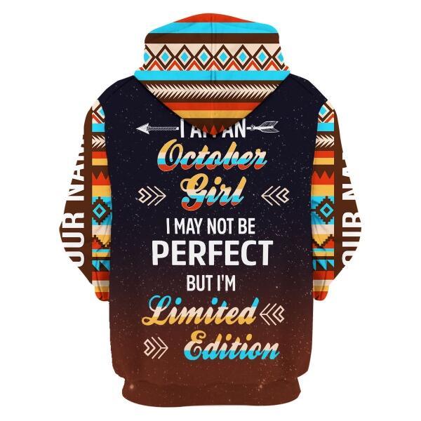 YMskins Personalized Hoodie October Girl All Over Printed