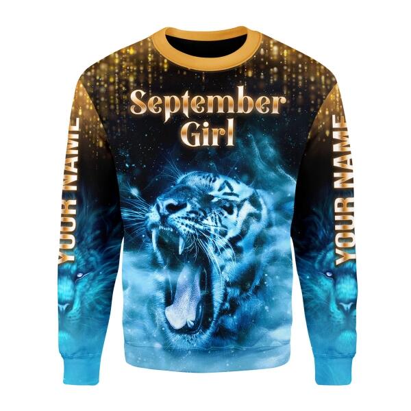 YMskins Personalized Tops As A September Girl She's Up All Over Printed