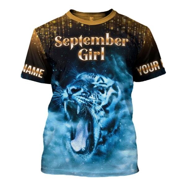 YMskins Personalized Tops As A September Girl She's Up All Over Printed