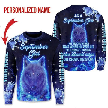 YMskins Personalized Tops September Girl All Over Printed
