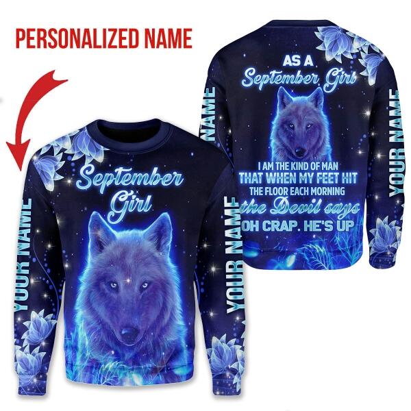 YMskins Personalized Tops September Girl All Over Printed