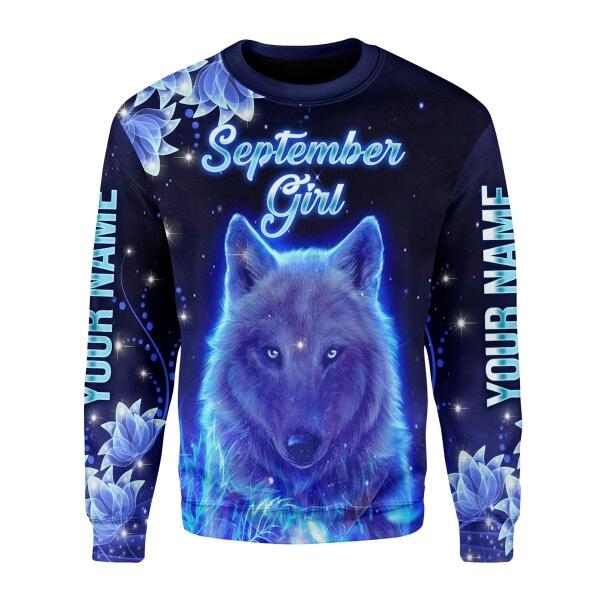 YMskins Personalized Ugly Sweater September Girl All Over Printed