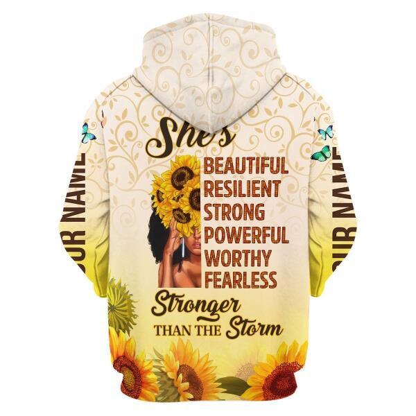 YMskins Personalized Zip Hoodie November Girl All Over Printed