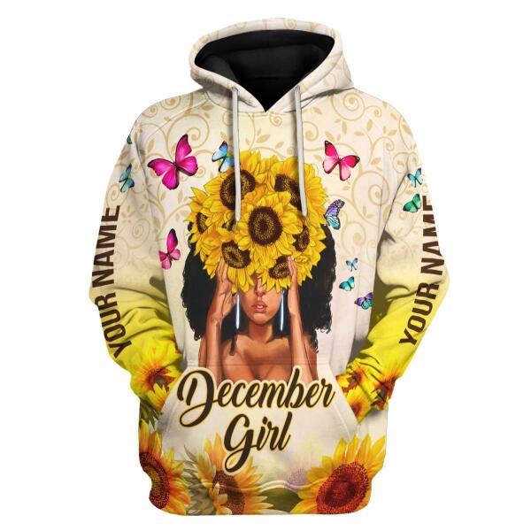 YMskins Personalized  Tops  December Girl All Over Printed