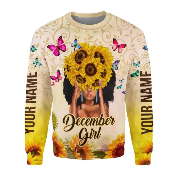 YMskins Personalized  Tops  December Girl All Over Printed