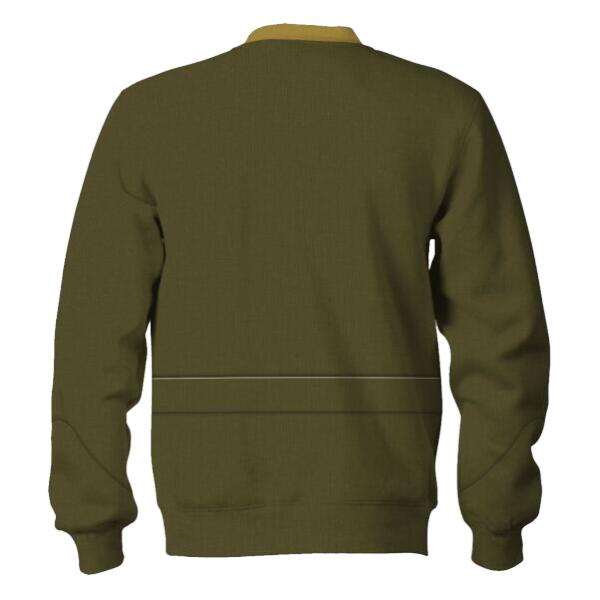YMskinss Unisex Sweatshirt U.S Marine Corps Green Service Uniform 3D Uniform-Officer