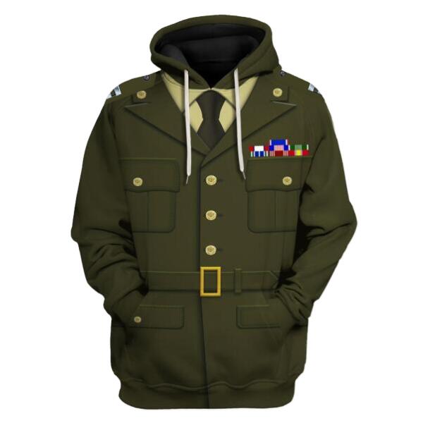 YMskinss Unisex Tracksuit U.S Army Green Service Uniform-Officers