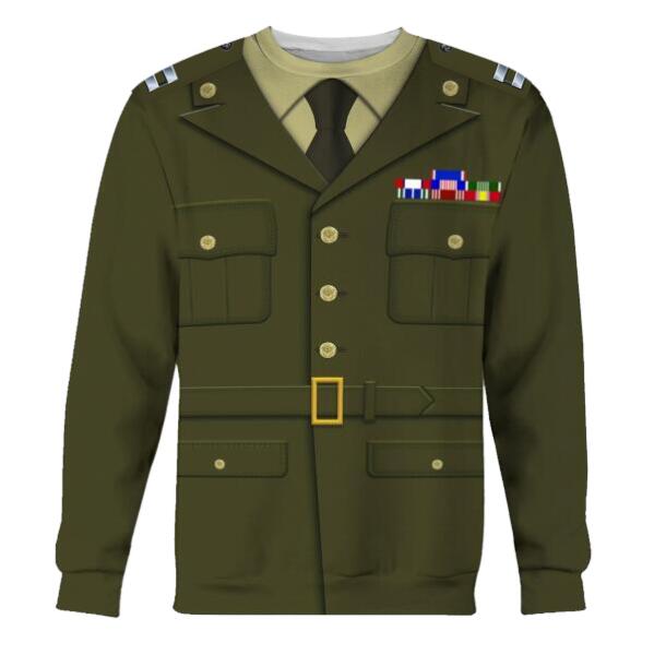 YMskinss Unisex Tracksuit U.S Army Green Service Uniform-Officers