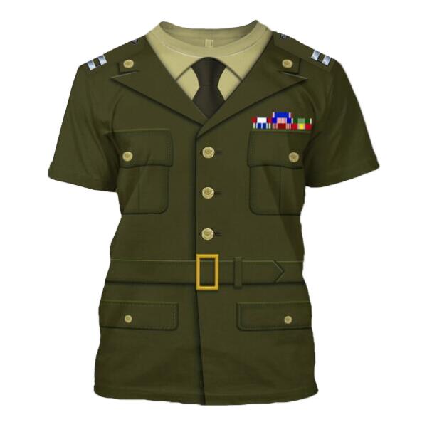 YMskinss Unisex Tracksuit U.S Army Green Service Uniform-Officers
