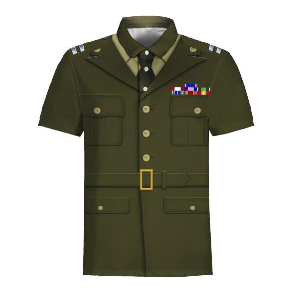 YMskinss Unisex Tracksuit U.S Army Green Service Uniform-Officers