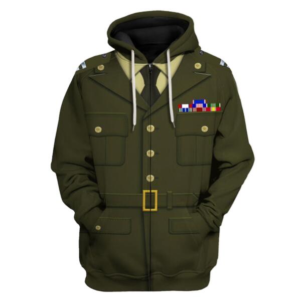 YMskinss Unisex Tracksuit U.S Army Green Service Uniform-Officers