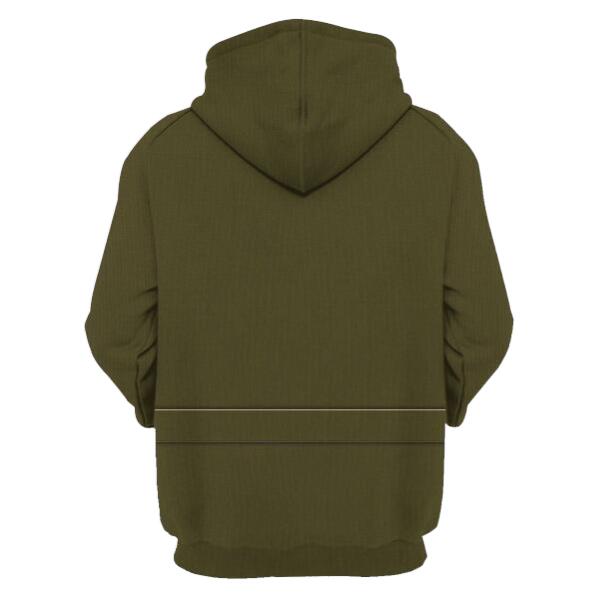 YMskinss Unisex Tracksuit U.S Marine Corps Green Service Uniform 3D Uniform-Officers
