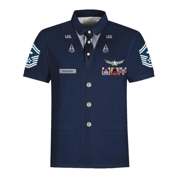 YMskinss Unisex Polo Shirt U.S Space Force Service Dress 3D Uniform-Enlisted copy