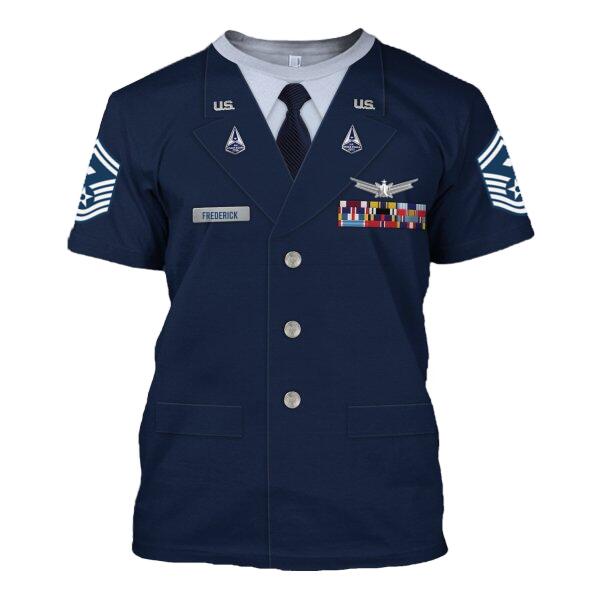 YMskinss Unisex T-Shirt U.S Space Force Service Dress 3D Uniform-Enlisted copy