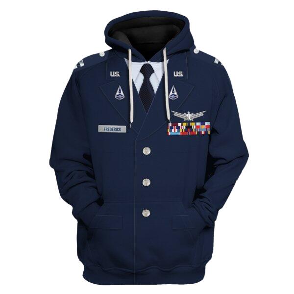 YMskinss Unisex Tracksuit U.S Space Force Service Dress (Class A) 3D Uniform-Officer