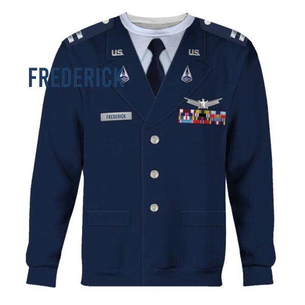 YMskinss Unisex Tracksuit U.S Space Force Service Dress (Class A) 3D Uniform-Officer