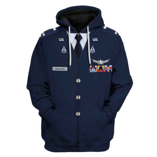 YMskinss Unisex Tracksuit U.S Space Force Service Dress (Class A) 3D Uniform-Officer