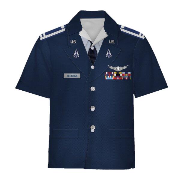 YMskinss Unisex Tracksuit U.S Space Force Service Dress 3D Uniform-Officer