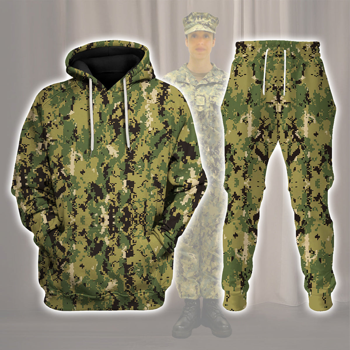 American Navy Working Uniform (NWU) Type III (AOR-2) Woodland Camo