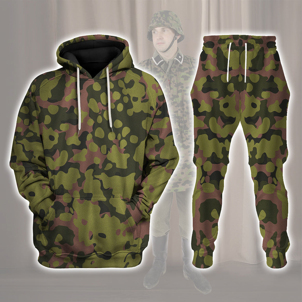 Waffen Type II M42 Oakleaf A Smock Dark Variant Historical American-Inspired Apparel