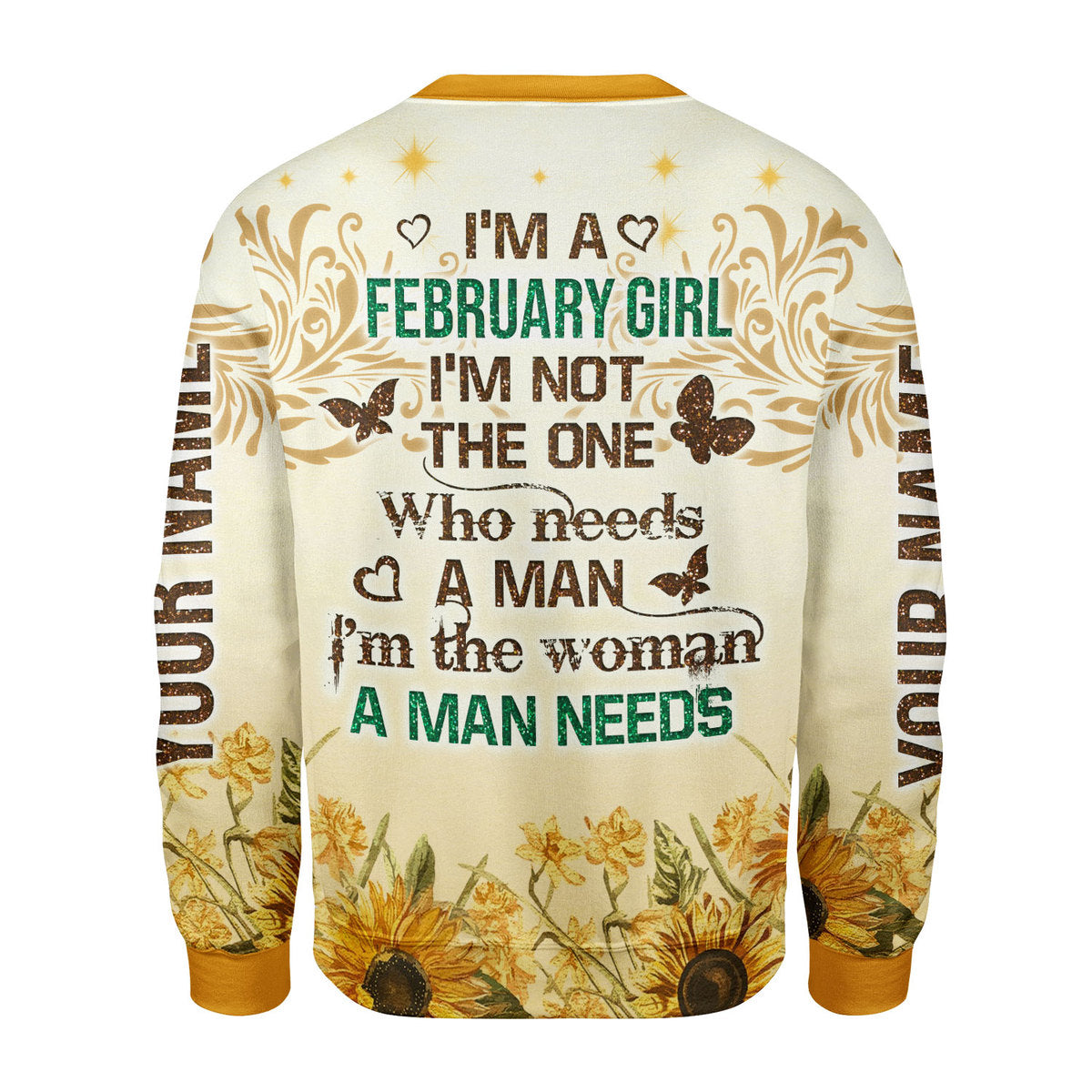 YMskins Personalized Tops February Girl All Over Printed