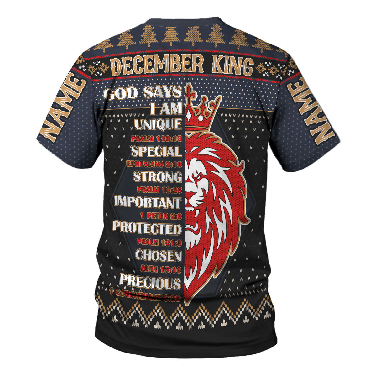 YMskins Personalized  Tops  December King All Over Printed