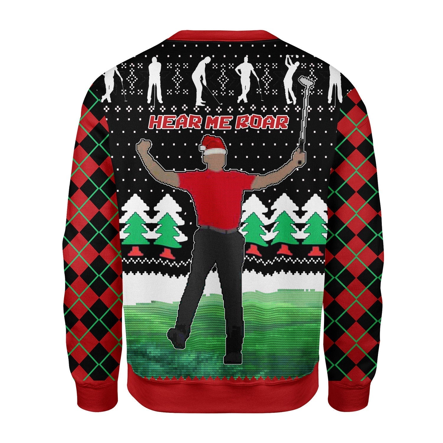 YMskins Christmas Sweater Here Him Roar 3D Apparel