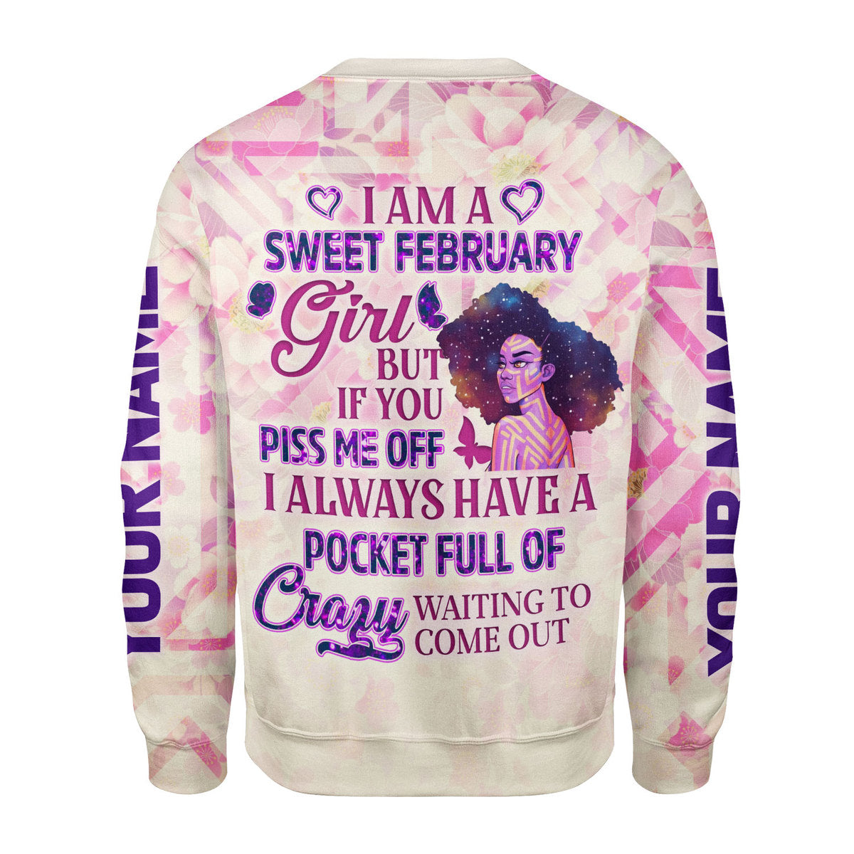 YMskins Personalized Tops February Girl All Over Printed