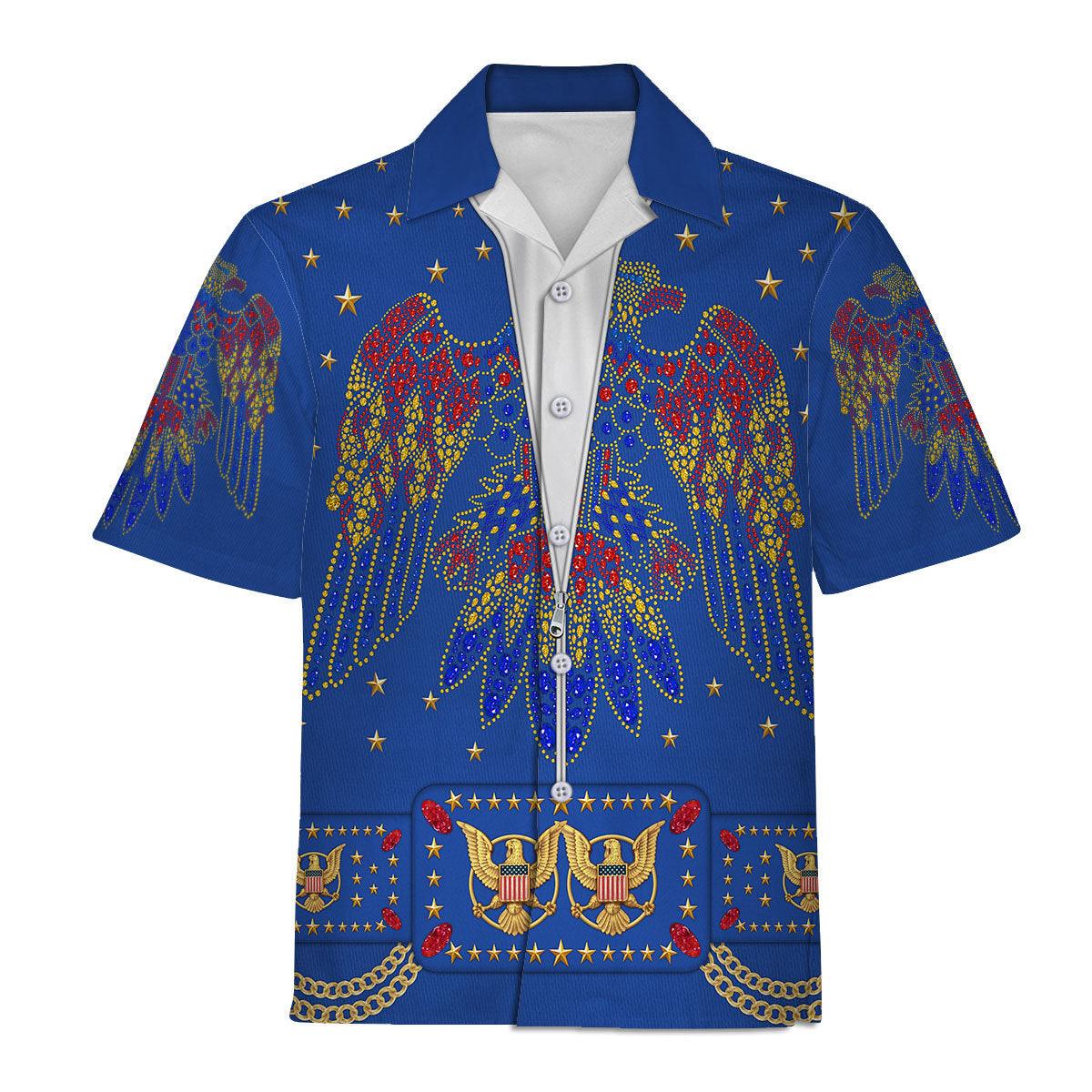 Gearhomie Elvis EAGLE Blue Costume Hoodie Sweatshirt T-Shirt Sweatpants - Gearhomie.com
