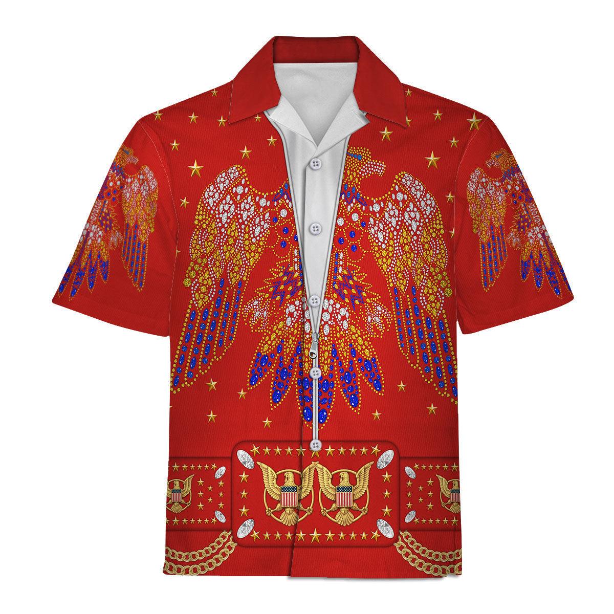 Gearhomie Elvis EAGLE Red Costume Hoodie Sweatshirt T-Shirt Sweatpants - Gearhomie.com