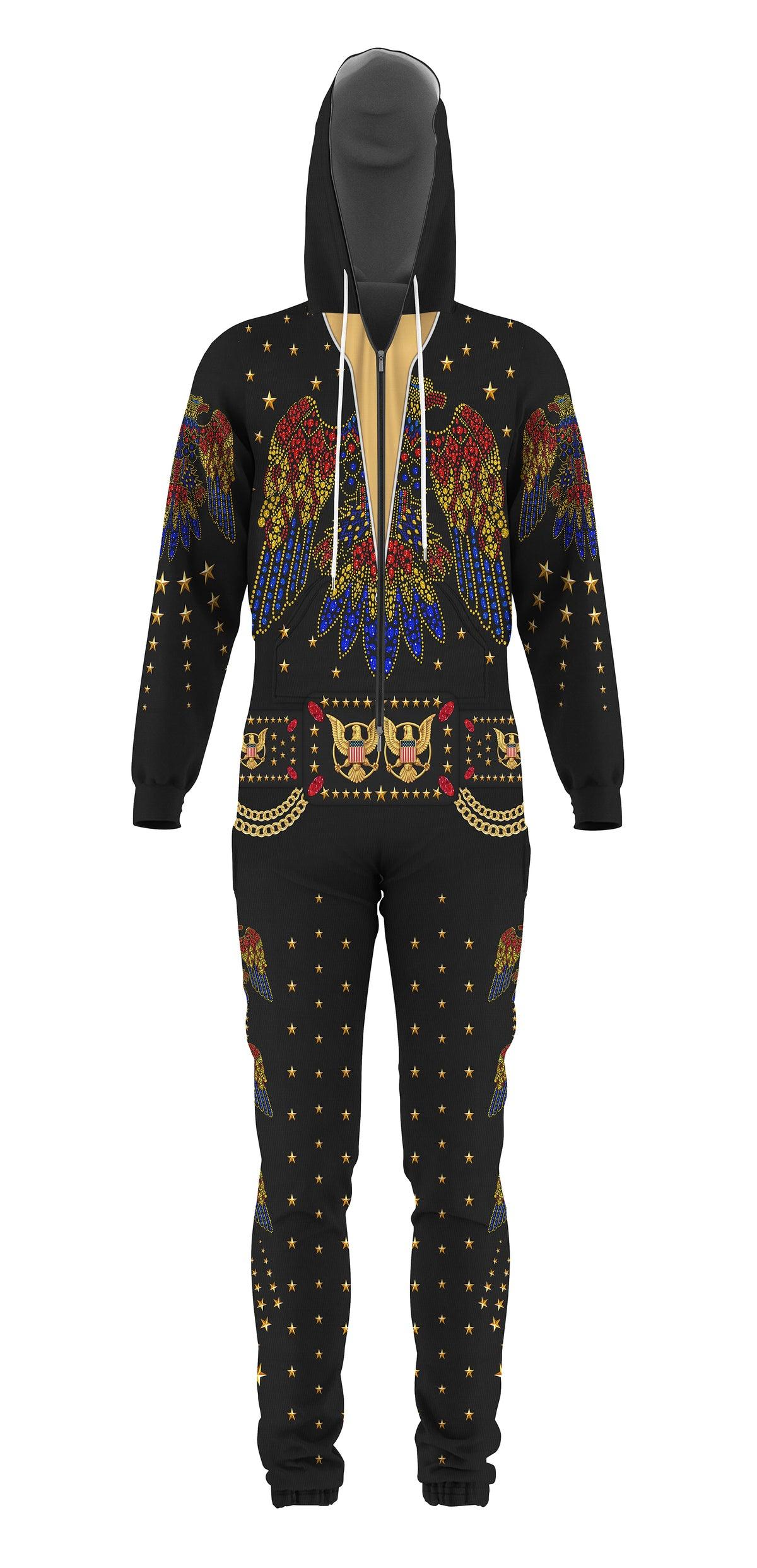 Gearhomie Elvis EAGLE Black jumpsuit Costume - Gearhomie.com