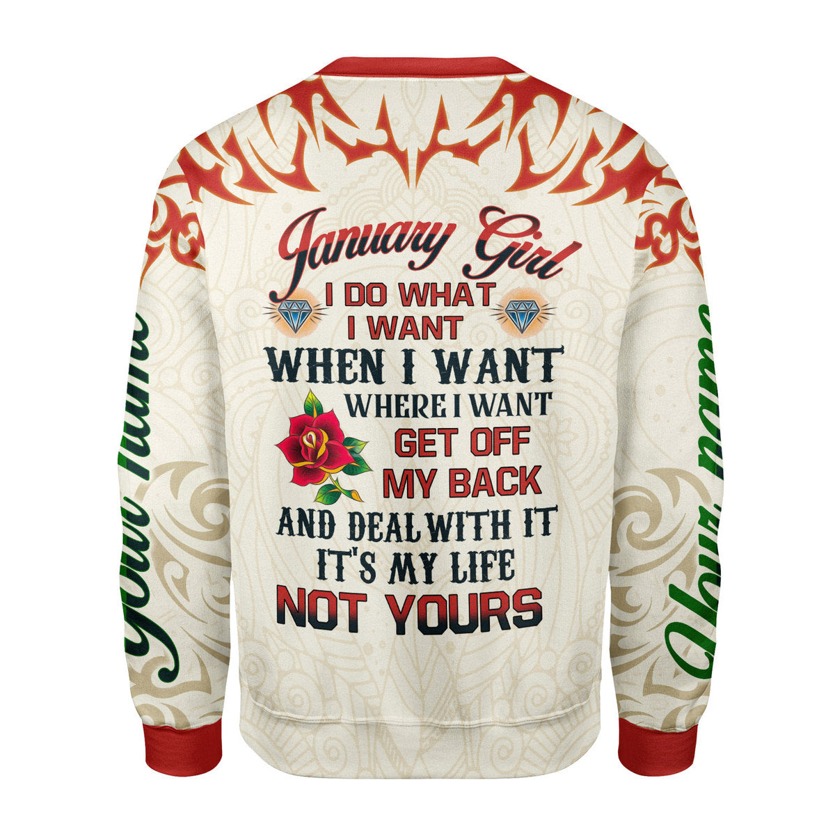 YMskins Personalized Tops January Girl I Do What I Want All Over Printed
