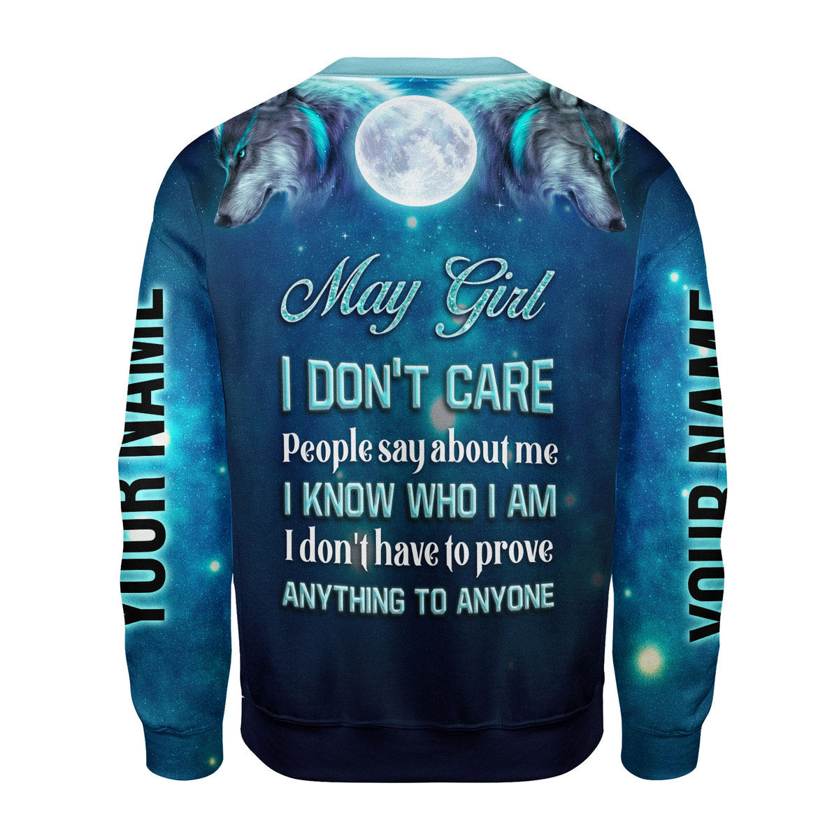 YMskins Personalized Tops May Girl I Don't Care All Over Printed