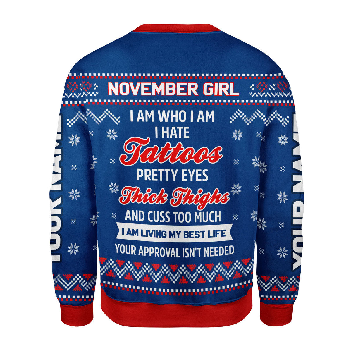 YMskins Personalized Tops November Girl All Over Printed