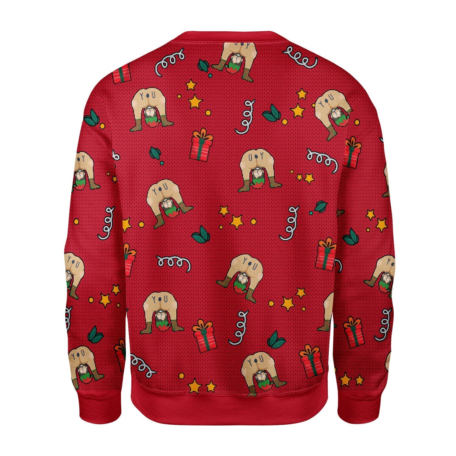 YMskins Christmas Sweater All I Want For Christmas Is You Elf Butt 3D Apparel