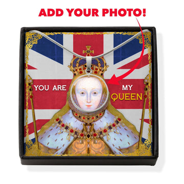 Victorious Elizabeth I Customized Face Portrait Historical Jewelry