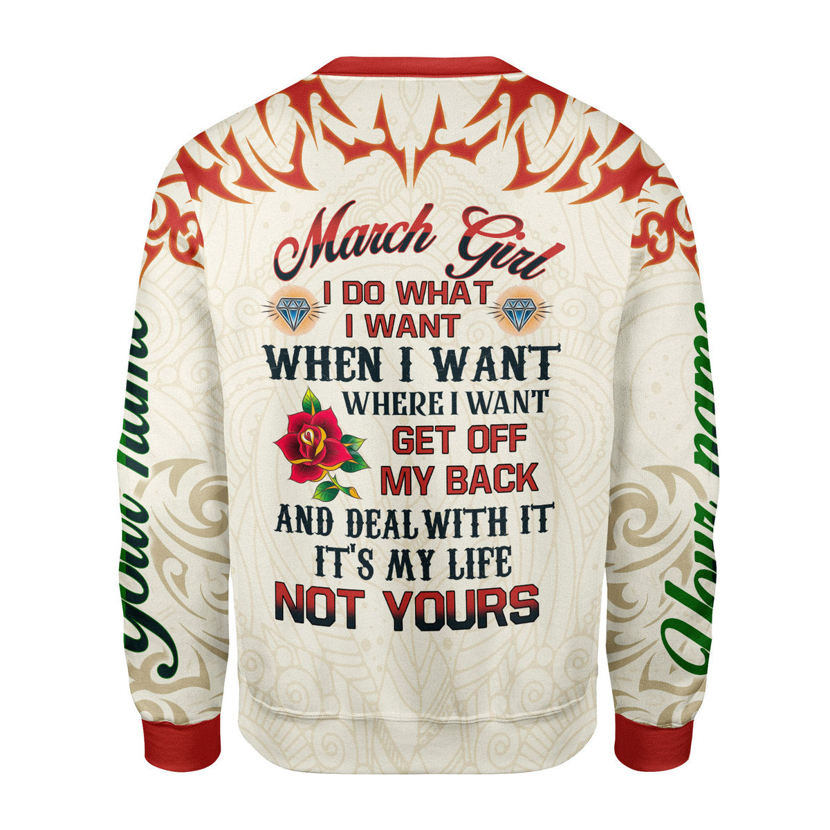 YMskins Personalized Tops March Girl I Do What I Want All Over Printed