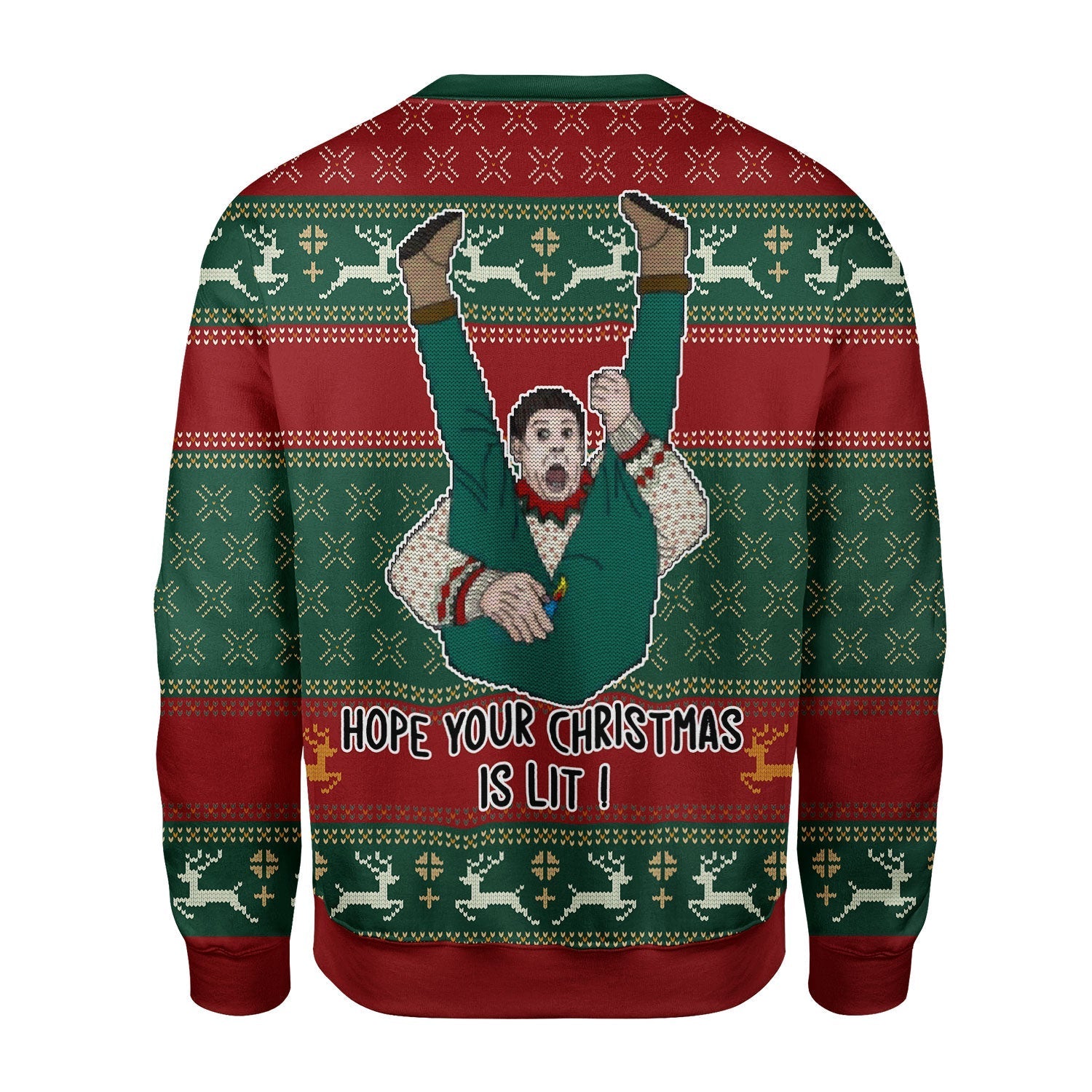 YMskins Christmas Sweater Hope Your Christmas Is Lit 3D Apparel