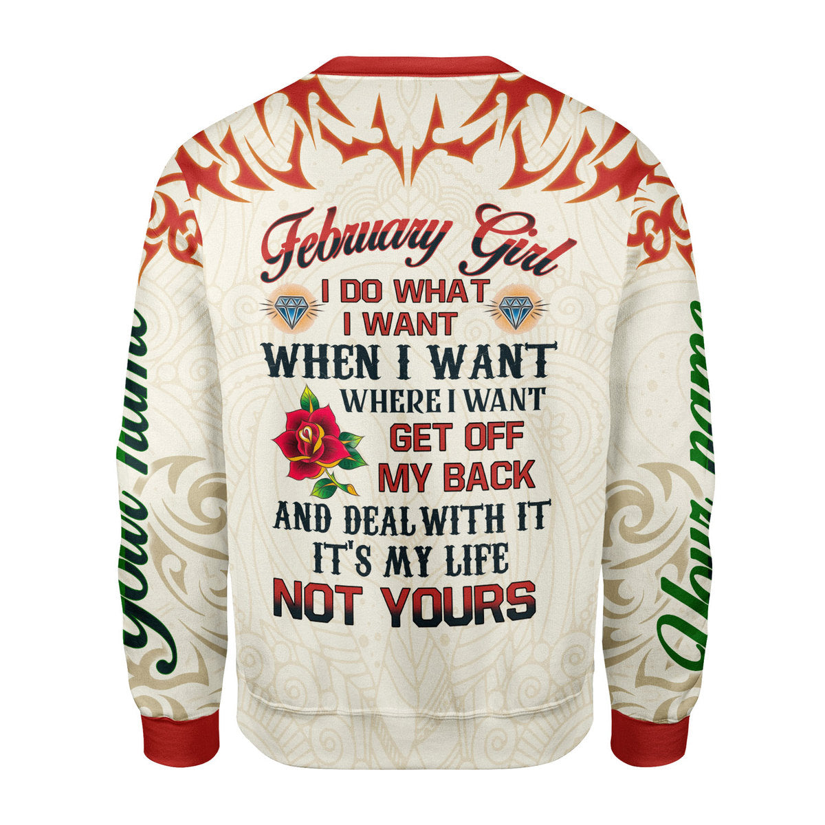 YMskins Personalized Tops February Girl I Do What I Want All Over Printed