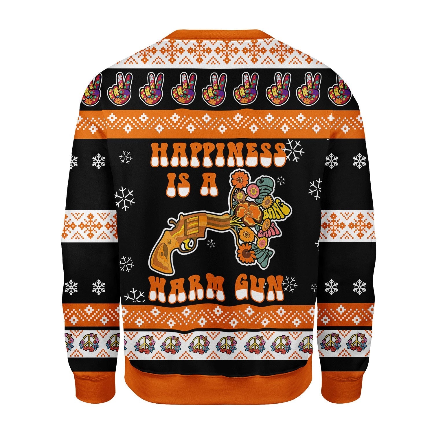 YMskins Christmas Sweater Happiness Is A Warm Gun 3D Apparel